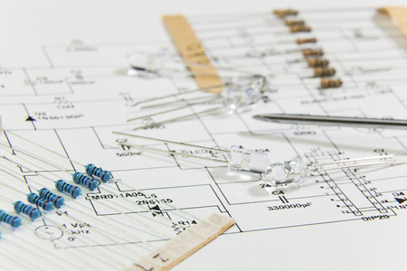 Group of electronic components and scheme