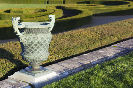 Garden in the castle of Versailles, Ile de France, Franceの写真素材
