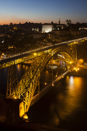 Dom Luis I Bridge, Porto, Portugalの写真素材