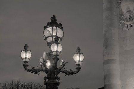 Alexandre III bridge, Paris, Ile-de-france, Franceの写真素材