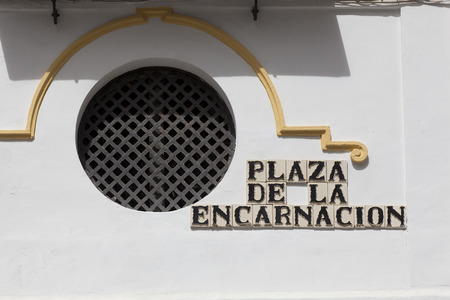 Encarnacion square,  Seville, Andalusia, Spainの写真素材