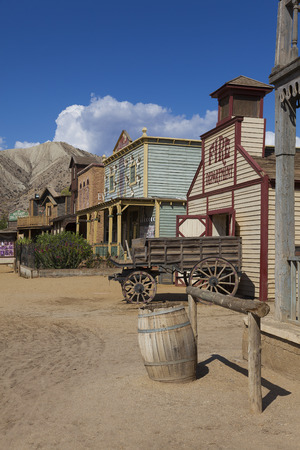 Mini Hollywood Film set, Desert of Tabernas, Almeria Province, Andalusia, Spainのeditorial素材