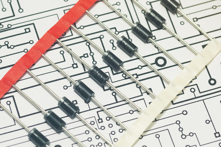 Diodes over electronic diagram