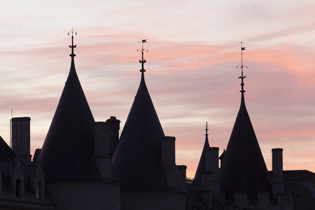 Conciergerie palace, Paris, Ile-de-france, Franceのeditorial素材