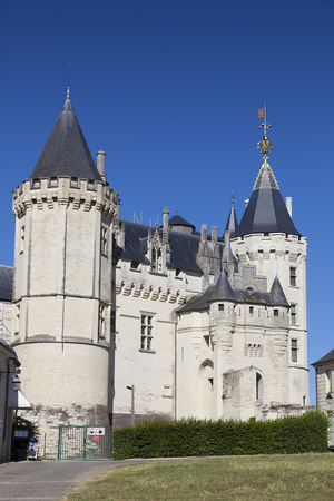 Castle of Saumur, Pays de la Loire, Maine-et-Loire, Franceのeditorial素材