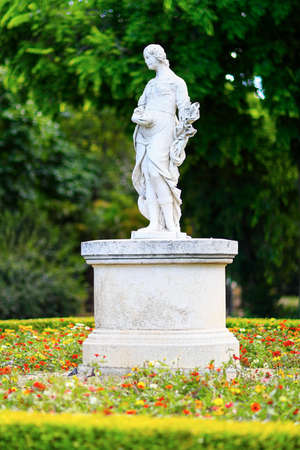 Madrid, Spain - June 16, 2020: Sculpture of Her  in the Retiro park in Madrid.のeditorial素材