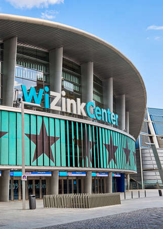 Madrid, Spain - June 15, 2020: WiZink Center sports stadium and concert stage in Madrid.のeditorial素材