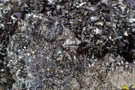 Close up on a Marcasite mineral stoneの写真素材