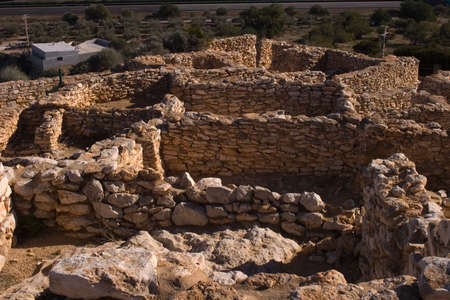 The archaeological site Puig de la Nao, has six phases of occupation ranging from the year 700 to 400 BC. Its population based econmica tena as agriculture, fisheries ganaderay. Due to their geographical position along the medの写真素材