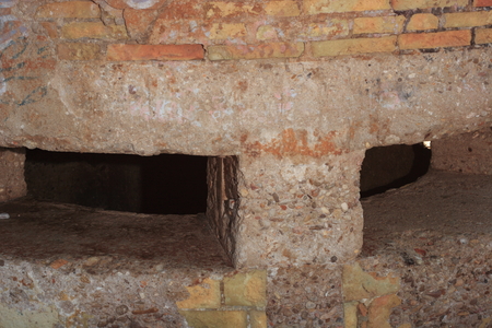 Bunker in the houses of reaching with those who defended the coasts during the Spanish Civil Warの写真素材