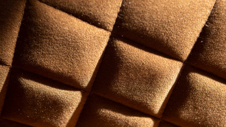 Detail of the texture of the fabric of a brown sofaの写真素材