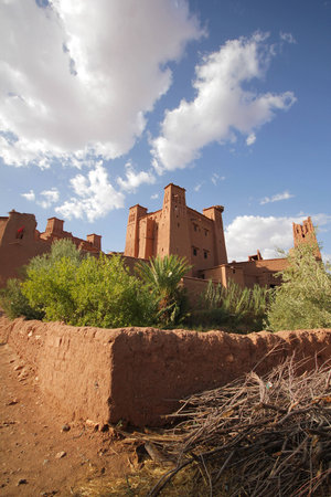 Fortified town of , Kasbah de Ait Benhaddou, Ouarzazate.の写真素材