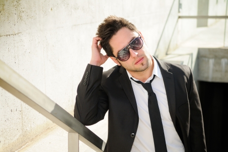 Portrait of a attractive young businessmanの写真素材