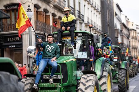 Demonstration of Farmers protesting against unfair pricesのeditorial素材