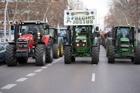 Demonstration of Farmers protesting against unfair pricesのeditorial素材