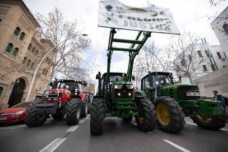 Demonstration of Farmers protesting against unfair pricesのeditorial素材