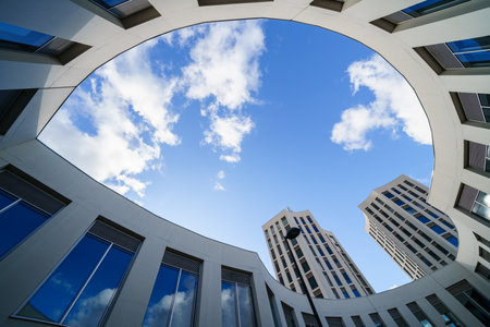 GRANADA, SPAIN. 5th DECEMBER 2020. Building of the College of Health Sciences of the University of Granadaのeditorial素材