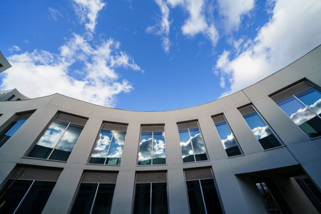 GRANADA, SPAIN. 5th DECEMBER 2020. Building of the College of Health Sciences of the University of Granadaのeditorial素材