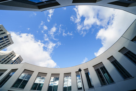 GRANADA, SPAIN. 5th DECEMBER 2020. Building of the College of Health Sciences of the University of Granadaのeditorial素材