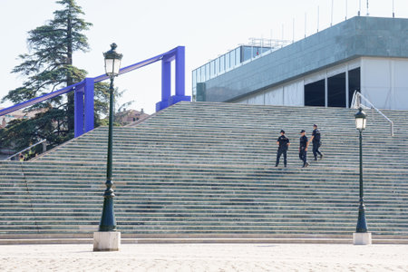 Granada, Andalusia, Spain. October 5th, 2023. Spanish National Police, guarding the security of the...