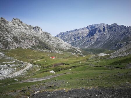 Valley of the Peaks of Europe, Asturias, Spainの写真素材