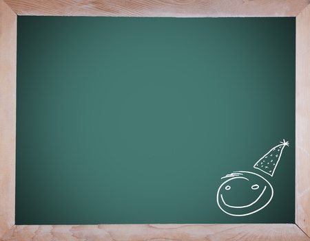 smiling face with party hatの写真素材