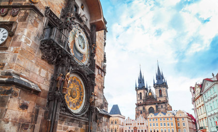 Astronomical Clock in the Old Town Square in Prague, Czech Republic