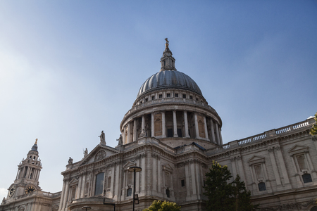 St Paul's Cathedral in London, is an Anglican cathedral, the seat of the Bishop of London and the mother church of the Diocese of London.の写真素材