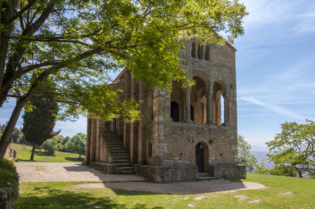 Santa María del Naranco pre-romanesque church century IXの写真素材