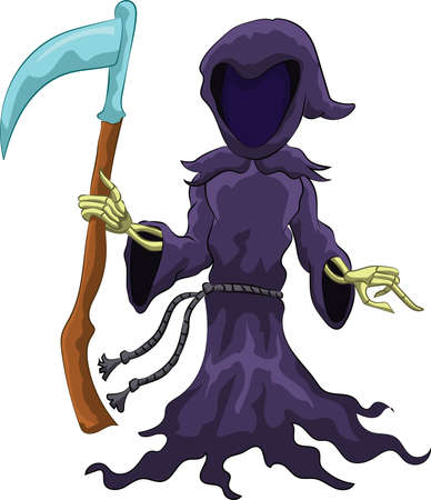 Future Ghost Christmas, a Christmas carol characterのイラスト素材