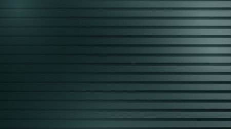 Striped dark green realistic metal or glossy wood background. Vector.のイラスト素材