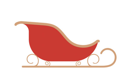 Santa Claus Christmas. Vector illustration isolated on white background. Flat design style.のイラスト素材