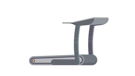 Treadmill isolated on a white background. The simulator for running. Vector.のイラスト素材
