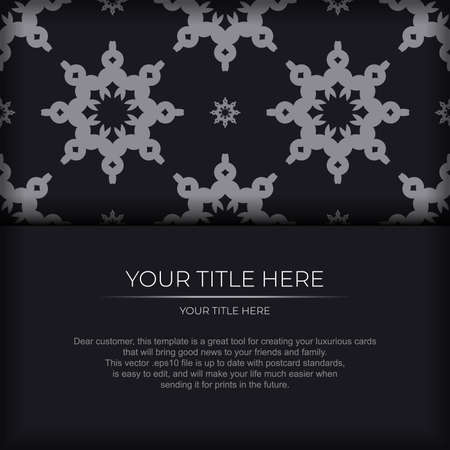 Luxurious postcard design. Vector illustrationのイラスト素材