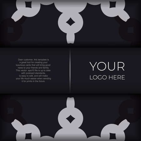 Luxurious postcard design. Vector illustrationのイラスト素材