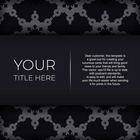 Luxurious postcard design. Vector illustrationのイラスト素材