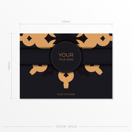 Luxurious postcard design. Vector illustrationのイラスト素材