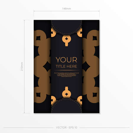 Luxurious postcard design. Vector illustrationのイラスト素材