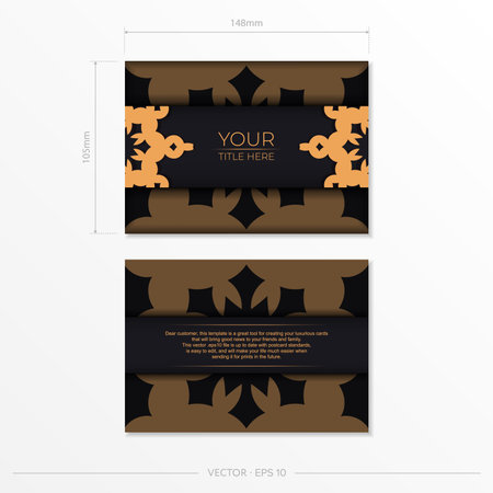 Luxurious postcard design. Vector illustrationのイラスト素材