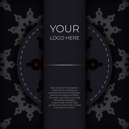 Luxurious postcard design. Vector illustrationのイラスト素材