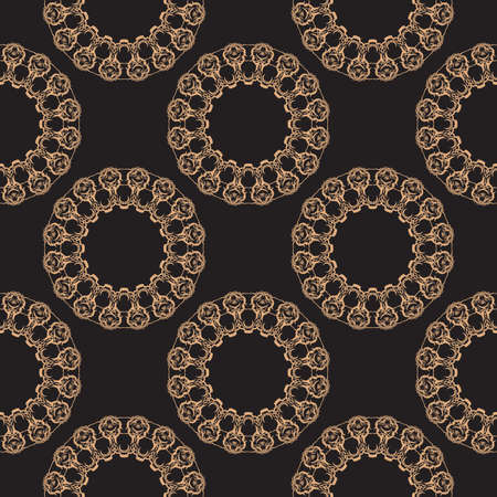 Vector damask seamless pattern background. Elegant luxury texture for wallpapers, backgrounds and...