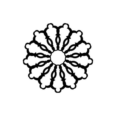 Mandalas for coloring book. Decorative round ornaments. Unusual flower shape. Oriental vectorのイラスト素材