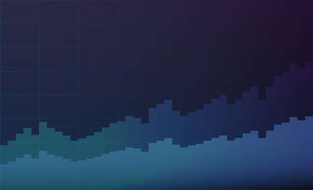 Background with financial charts. Neon colors. The concept of analytics, business or trading on the...