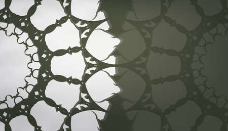 Dark green background with vintage white pattern for design under your text