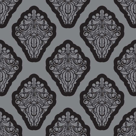Seamless pattern with retro ornament antique style. Good for backgrounds, prints, apparel and textiles. Vector illustration.のイラスト素材