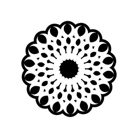 Indian mandala. Circular ornament. Vector illustration.のイラスト素材
