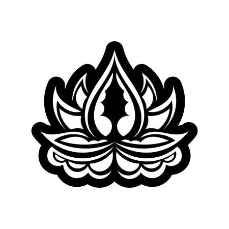 Lotus  Flat illustration for your designのイラスト素材