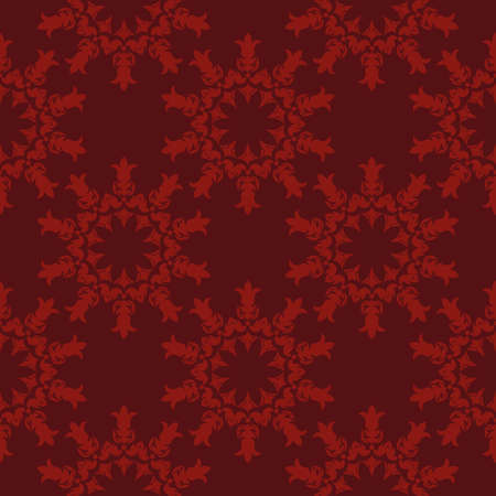 Seamless background with decorative flowers. Mexico. Design with manual hatching. Ethnic boho ornament. Textile. Vector illustration for web design or print.のイラスト素材