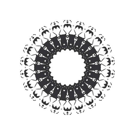 Mandala. Ethnic decorative elements. Hand drawn background. Islam, Arabic, Indian, ottoman motifs.のイラスト素材