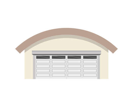 Worldwide warehouse delivering. Storehouse building. Logistics container shipping and distribution. Transportation through the world.のイラスト素材